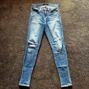 J Brand Light Wash Mid Rise Skinny Jeans - Size 27